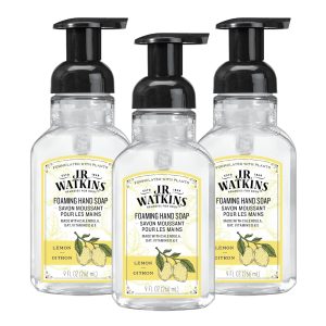 j.r. watkins foaming hand soap with pump dispenser